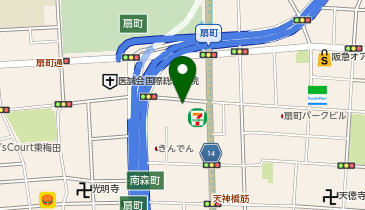 [EV]テスラモーターズジャパン 大阪扇町SCの地図画像