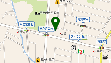 [EV]トヨタユナイテッド静岡(株) レクサス富士の地図画像