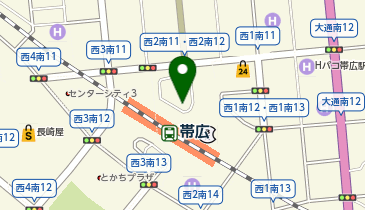 [EV]クリエート(株) 帯広駅北地下駐車場の地図画像