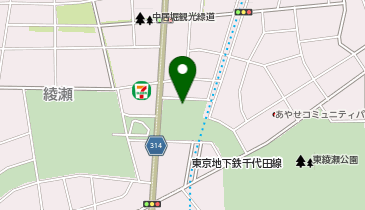 [EV]東京都 東綾瀬公園の地図画像