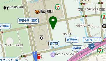[EV]テスラモーターズジャパン 新宿NSビル (地下P2階・新宿SC)の地図画像