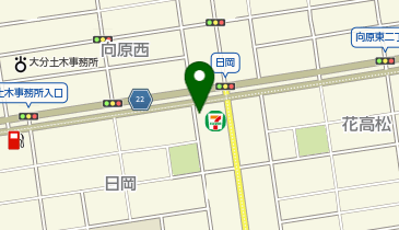 [EV]セブンイレブン大分日岡3丁目店の地図画像