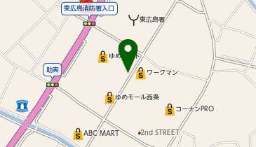 [EV](株)イズミ ゆめモール西条の地図画像