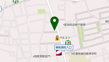 [EV]マルエツ田柄店の地図画像