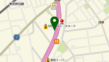 [EV]UDリテール(株) MEGAドン・キホーテ 春日部店の地図画像