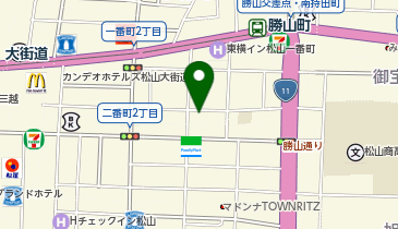[EV](株)たいよう農園 ホテルたいよう農園 二番町の地図画像
