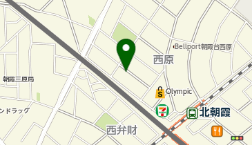 [EV](株)Olympic オリンピック朝霞台店 (平面P 北西角)の地図画像