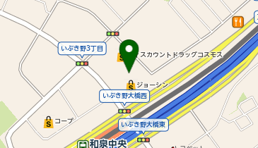 [EV]上新電機(株) ジョーシン和泉中央店の地図画像