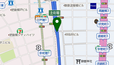 [EV]パーク24(株) 西横堀駐車場・第2号ブロック (阪神高速1号環状線高架下)の地図画像