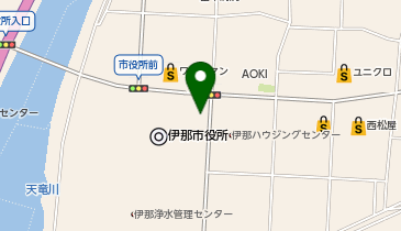 [EV]伊那市役所 (東側P)の地図画像