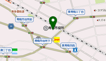 [EV]青梅市役所 本庁舎の地図画像