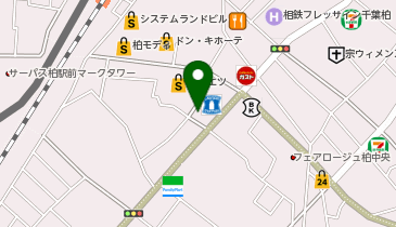 [EV]パーク24(株) 柏市市営駐車場 (立体P 2階)の地図画像