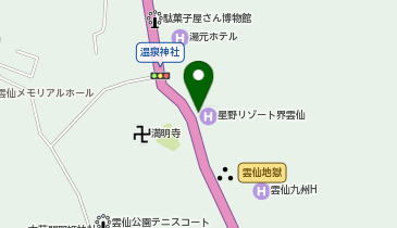 [EV](株)星野リゾート 界 雲仙の地図画像