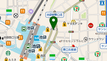 [EV](株)池袋ショッピングパーク 池袋東口公共地下駐車場の地図画像