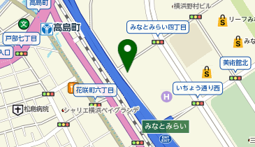 [EV]テスラモーターズジャパン 横浜 (みなとみらいSC)の地図画像