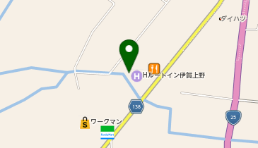 [EV]ルートインジャパン(株) ホテル ルートイン伊賀上野 -伊賀一之宮インター-の地図画像