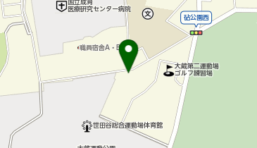 [EV](公)世田谷区スポーツ振興財団 世田谷区立大蔵第二運動駐車場の地図画像
