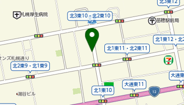 [EV]大和ハウスパーキング(株) Dパーキング北2条東10丁目第1の地図画像