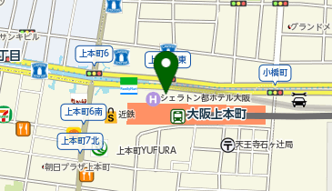 [EV]テスラモーターズジャパン Pat上本町駐車場 (立体P 4階・上本町SC)の地図画像