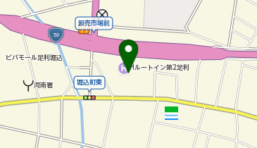 [EV]ルートインジャパン(株) ホテル ルートイン第2足利-国道50号沿-の地図画像