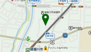 [EV]大和ハウスパーキング(株) Dパーキング寝屋川市八坂町第1の地図画像