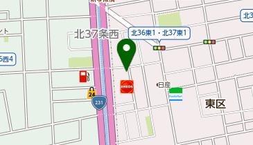 [EV]ナラサキ石油(株) ENEOS EneJet 創成北36条SSの地図画像