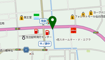 [EV](株)ENEOSモビリニア東北支店 ENEOS Dr.Drive セルフ茂庭店の地図画像
