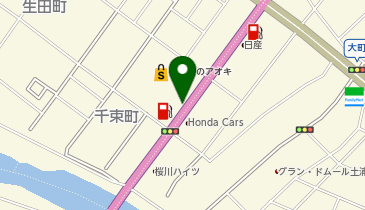 [EV]セキショウカーライフ(株) ENEOS エコピット土浦千束店の地図画像