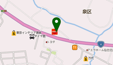 [EV](株)ENEOSモビリニア東北支店 ENEOS EneJet セルフ泉バイパス松森店の地図画像