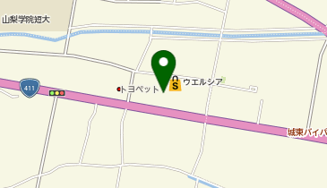 [EV]ウエルシア薬局(株) ウエルシア甲府和戸店の地図画像