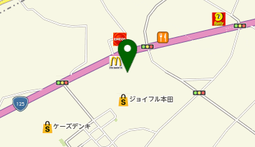 [EV]ジョイフル本田 古河店 (屋上P)の地図画像