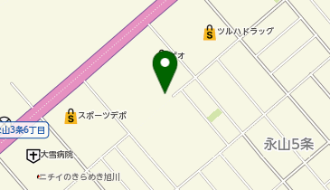 [EV]ダイナム旭川店の地図画像