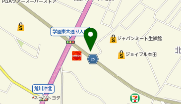 [EV]ジョイフル本田 荒川沖店の地図画像