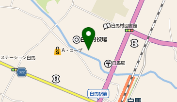 [EV]白馬村役場 庁舎の地図画像