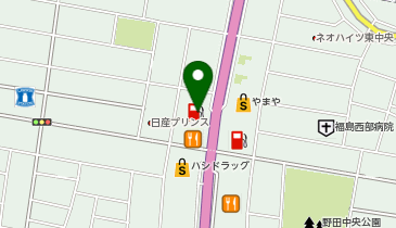 [EV]カメイ(株) ENEOS Dr.Drive セルフ福島西店の地図画像
