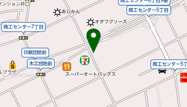 [EV]ニトリ 広島商工センター店 (平面P・セブン-イレブン側)の地図画像