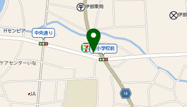 [EV]セブンイレブン伊那中央店の地図画像