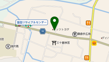 [EV]ウエインズトヨタ神奈川(株) 鎌倉手広店 (ネッツ神奈川)の地図画像