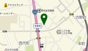 [EV]寺元記念病院付近駐車場の地図画像