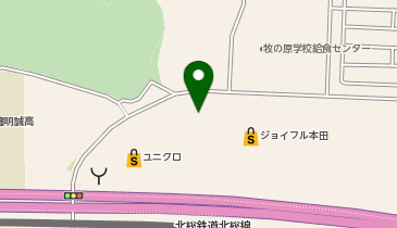 [EV]ジョイフル本田 千葉ニュータウン店 (屋上P 西側)の地図画像