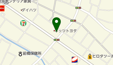 [EV]ネッツトヨタGTG群馬(株) 前橋かたかい店の地図画像