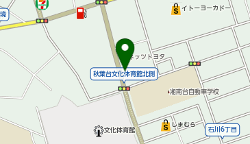 [EV]ウエインズトヨタ神奈川(株) 秋葉台店 (ネッツ神奈川)の地図画像