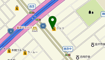 [EV]ニトリ金沢駅西店の地図画像