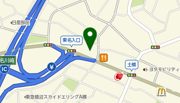 [EV]テスラモーターズジャパン 東名川崎SCの地図画像