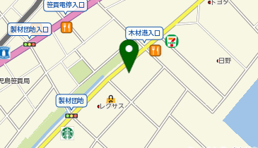 [EV]トヨタカローラ鹿児島(株) オレンジテラス東開 (POLDER Terrace )の地図画像