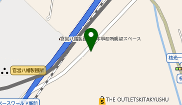 [EV]テスラモーターズジャパン THE OUTLETS KITAKYUSHU (平面北側・北九州SC)の地図画像