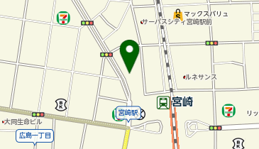 [EV]モナコパレス1000宮崎駅前店 (立体P 2階)の地図画像
