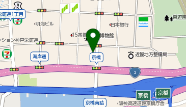 [EV]デビスパーキング海岸通 (立体P 6階)の地図画像