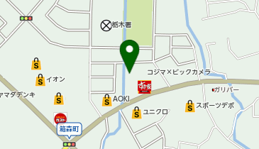 [EV]コジマ&times;ビックカメラ 栃木店の地図画像