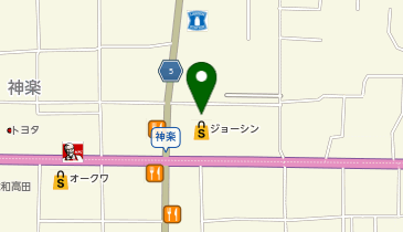 [EV]上新電機(株) ジョーシン大和高田店の地図画像